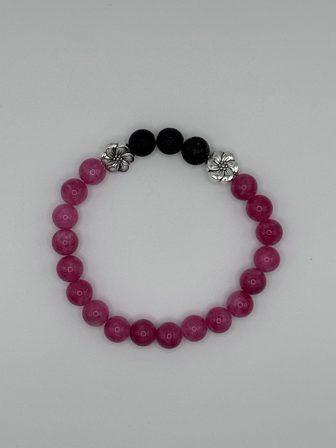 Harmonie élégante  |   Pierre d'agate rose  |  Bracelet diffuseur