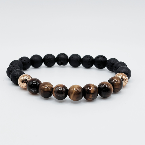 Équilibre  |   Œil de tigre brun  |  Bracelet diffuseur