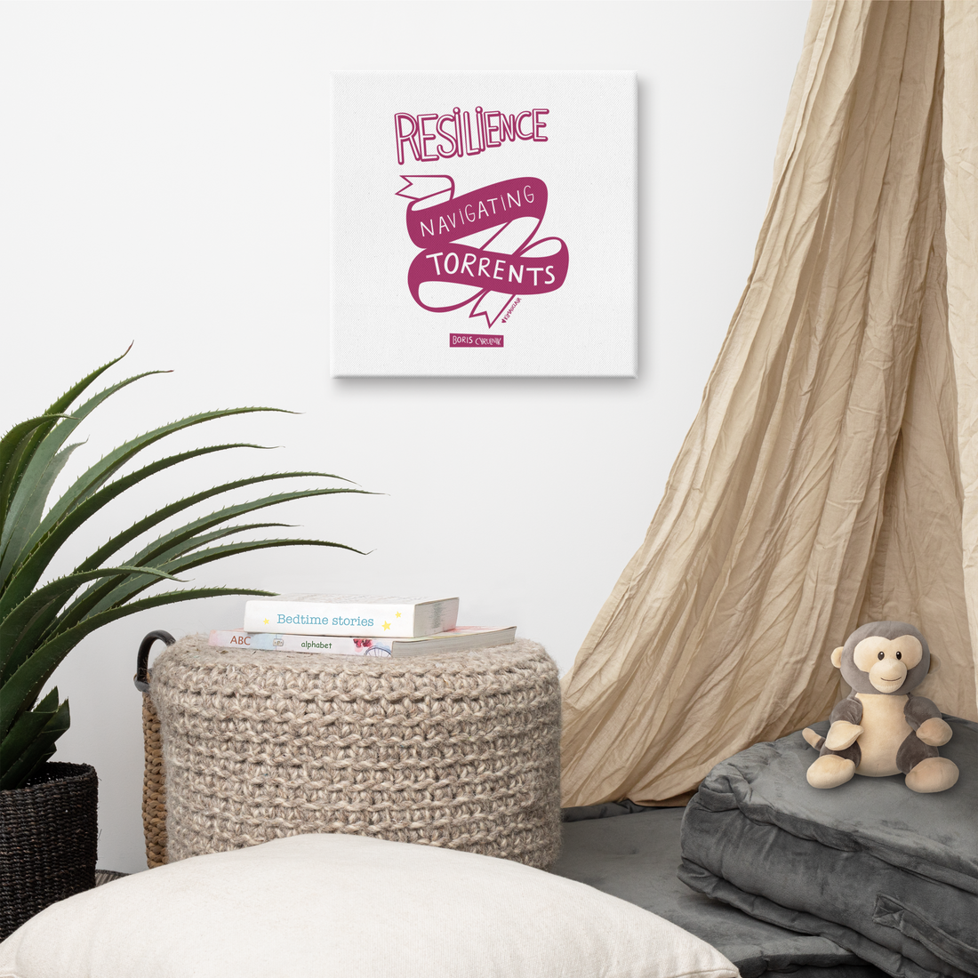 Canvas "Resilience is the art of navigating torrents." - Boris Cyrulnik