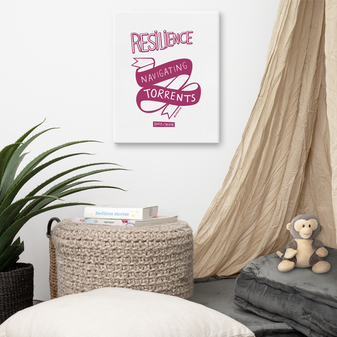Canvas "Resilience is the art of navigating torrents." - Boris Cyrulnik