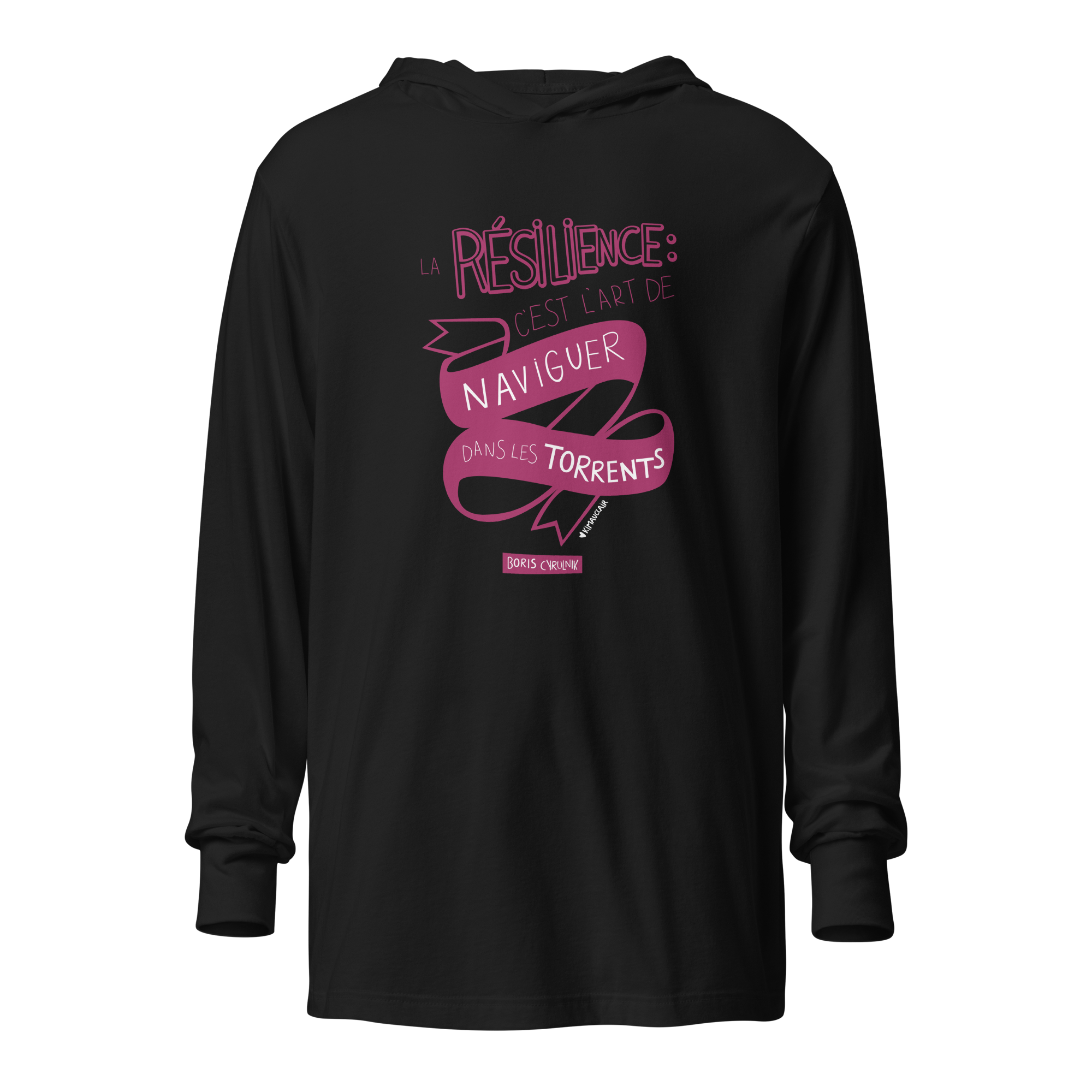 Black hoddie avec résilience