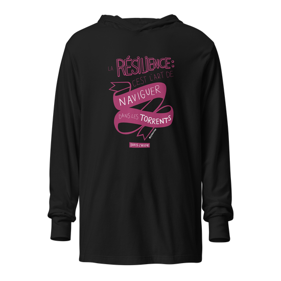 Black hoddie avec résilience