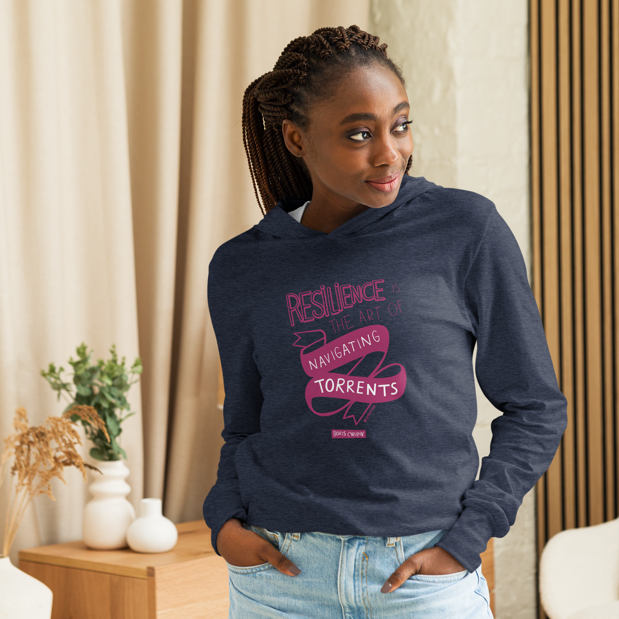 Comfortable gray unisex hoodie resilience