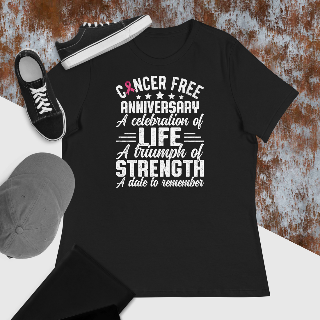 Cancer Free Anniversary - Dark Model