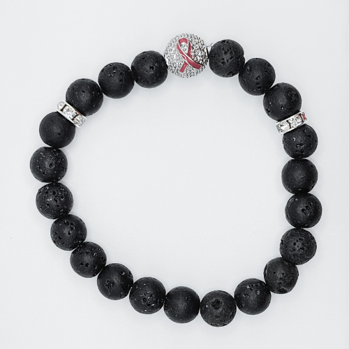 Pink Ribbon Diffuser Bracelet - Beads of Hope
