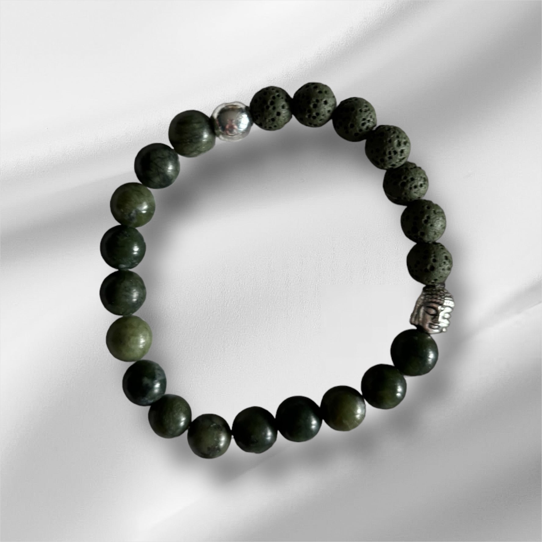 Handcrafted bracelet from the “Jade” collection
