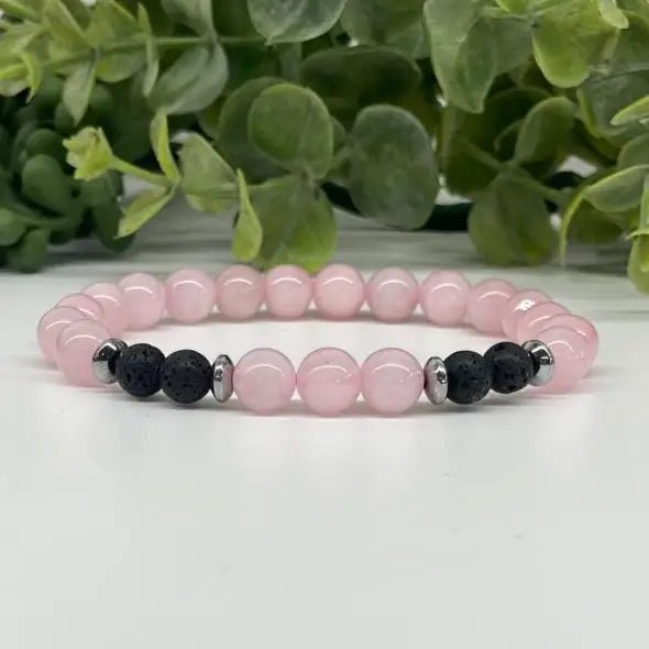 Abondance | Pierres naturelles de jade, quartz, cornaline, agate mousse | Bracelet diffuseur -Bracelet- Christiane Constantineau