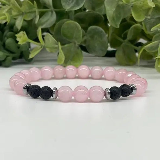 Abondance | Pierres naturelles de jade, quartz, cornaline, agate mousse | Bracelet diffuseur -Bracelet- Christiane Constantineau