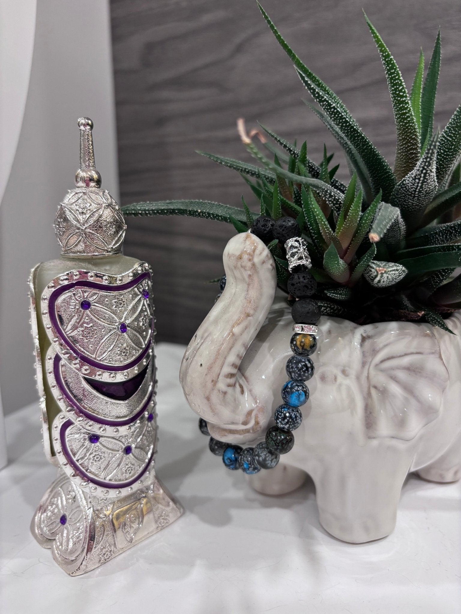 Authentique l Pierre de type cloisonne l Bracelet diffuseur -Bracelet- Christiane Constantineau