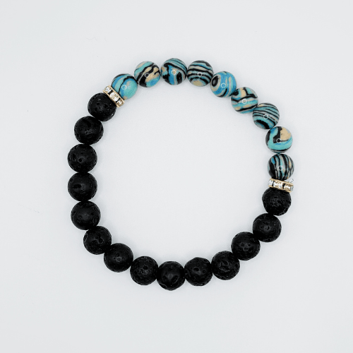 Boho Pop Lava | Perle de résine pop | Bracelet diffuseur -Bracelet- Christiane Constantineau