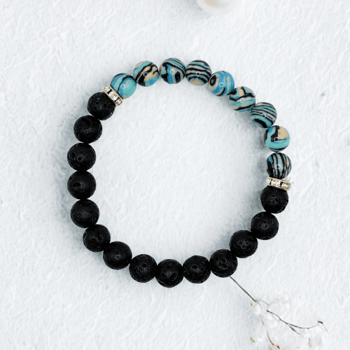 Boho Pop Lava | Perle de résine pop | Bracelet diffuseur -Bracelet- Christiane Constantineau