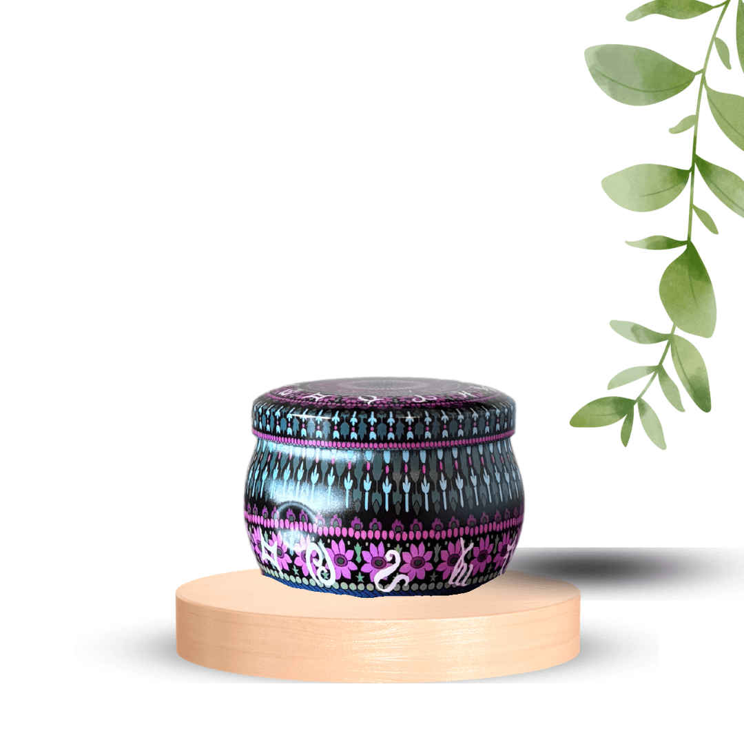 Bougie mandala 102 Soupçon de rose -Bougies- Christiane Constantineau