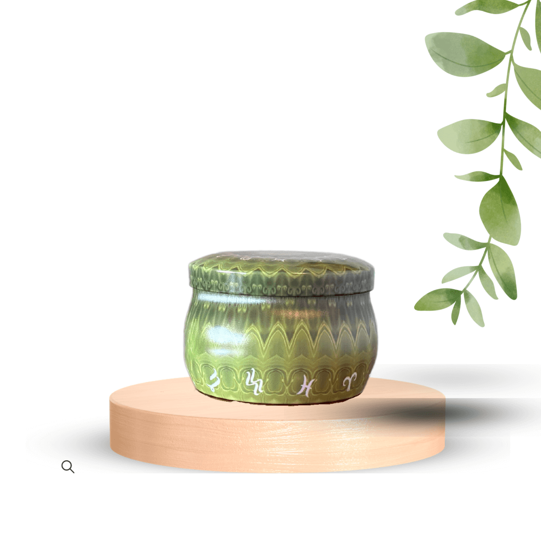 Bougie mandala 104 Limette -Bougies- Christiane Constantineau