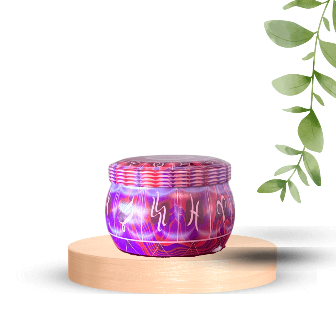 Bougie mandala 114 Rose bonbon -Bougies- Christiane Constantineau