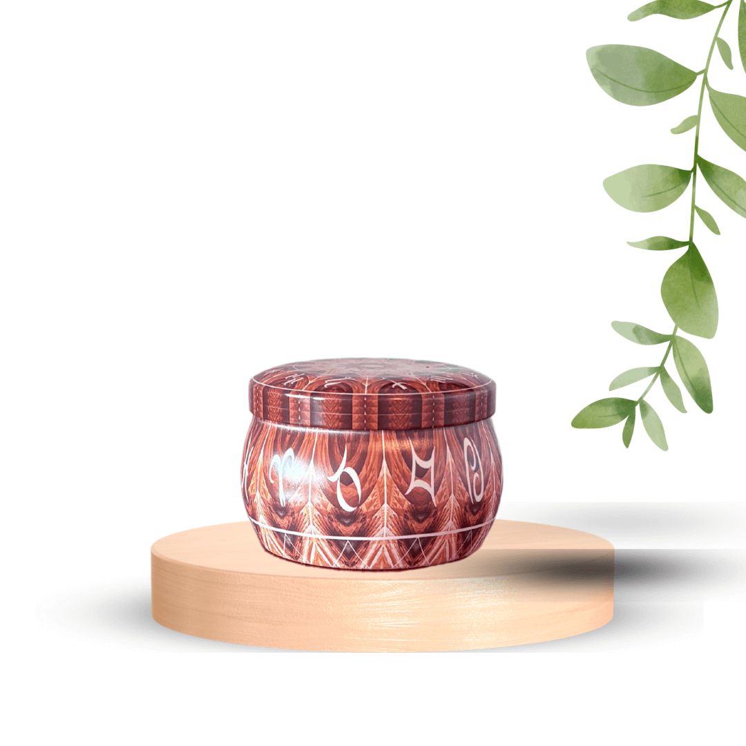 Bougie mandala 115 Bruine d'automne -Bougies- Christiane Constantineau