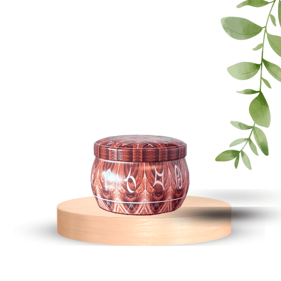 Bougie mandala 115 Bruine d'automne -Bougies- Christiane Constantineau
