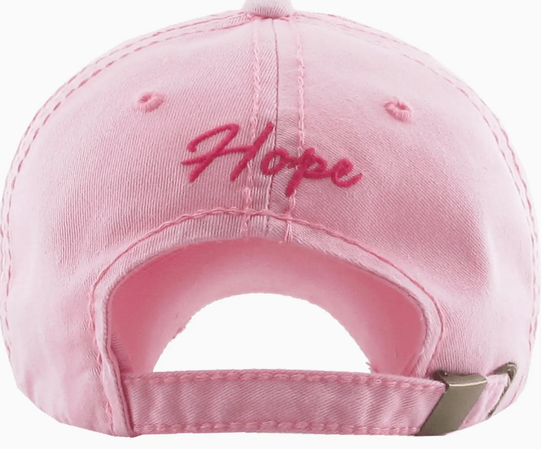 Casquette de baseball rose ou noire en denim avec logo (style vintage) -Casquette- Christiane Constantineau