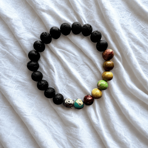 Chakra Éveil | Perle style chakra | Bracelet diffuseur -Bracelet- Christiane Constantineau