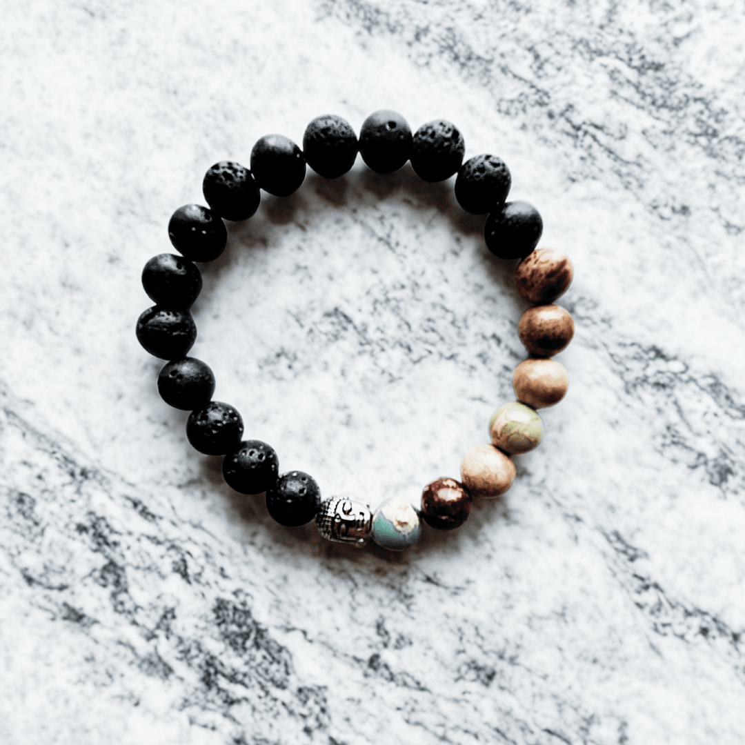 Chakra Éveil | Perle style chakra | Bracelet diffuseur -Bracelet- Christiane Constantineau