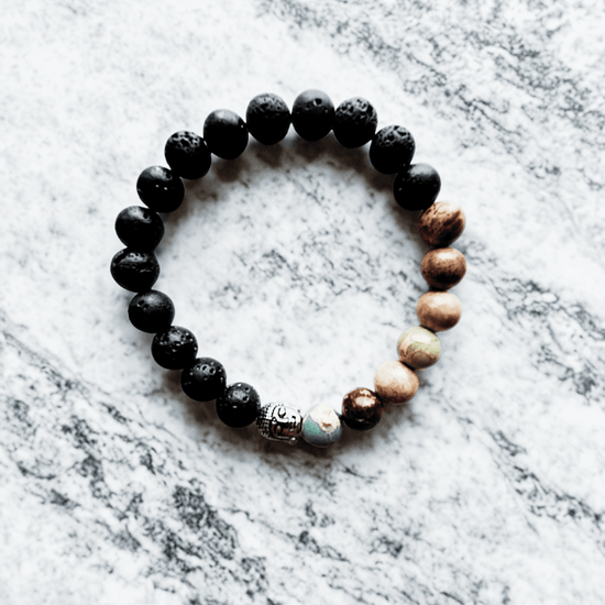 Chakra Éveil | Perle style chakra | Bracelet diffuseur -Bracelet- Christiane Constantineau