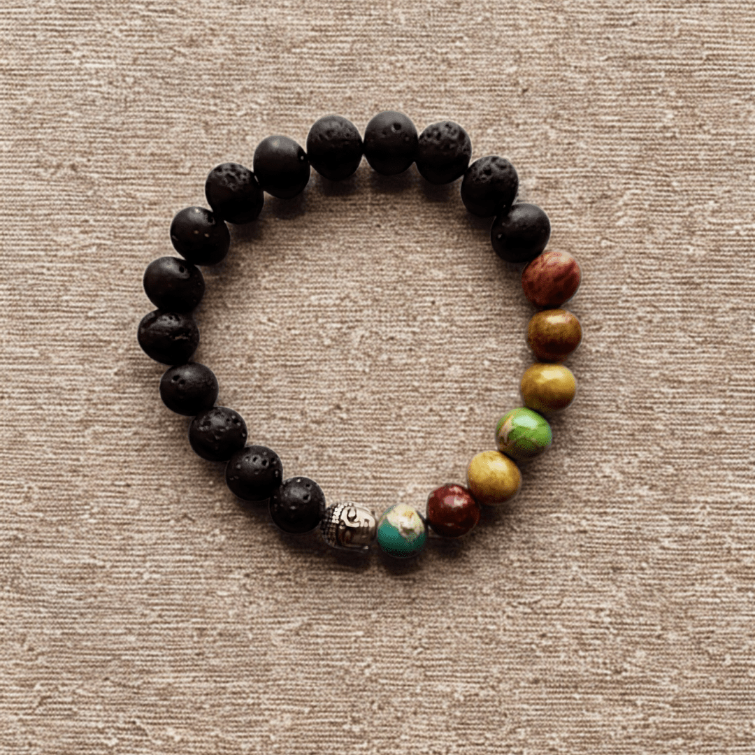Chakra Éveil | Perle style chakra | Bracelet diffuseur -Bracelet- Christiane Constantineau