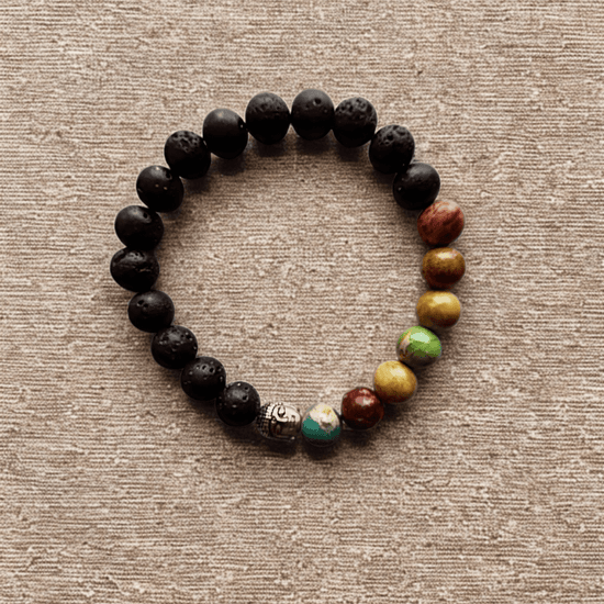 Chakra Éveil | Perle style chakra | Bracelet diffuseur -Bracelet- Christiane Constantineau