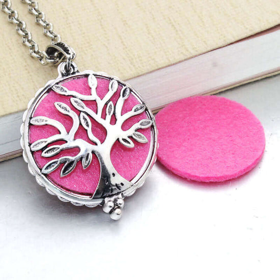 Collier pendentif diffuseur d'huiles essentielles -Bijoux- Christiane Constantineau