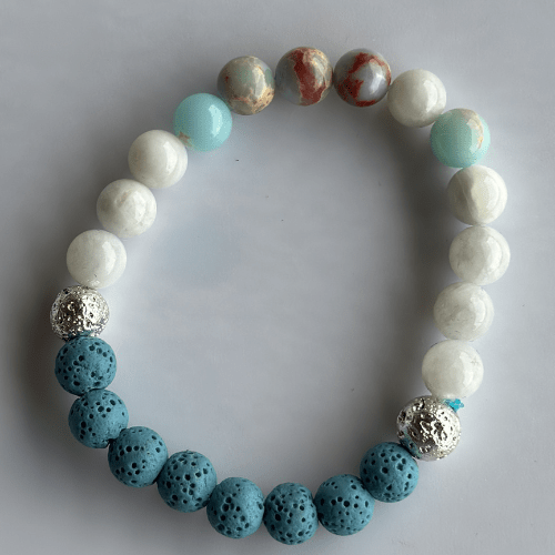 Énergie douce | Pierre de souschan | Bracelet diffuseur -Bracelet- Christiane Constantineau