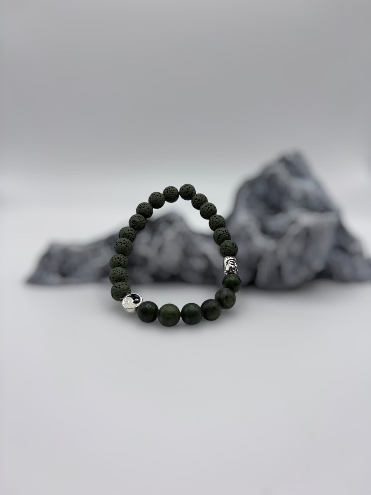 Énergie Zen | Jade canadien vert mat | Bracelet diffuseur -Bracelet- Christiane Constantineau