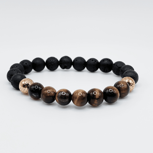 Équilibre | Œil de tigre brun | Bracelet diffuseur -Bracelet- Christiane Constantineau