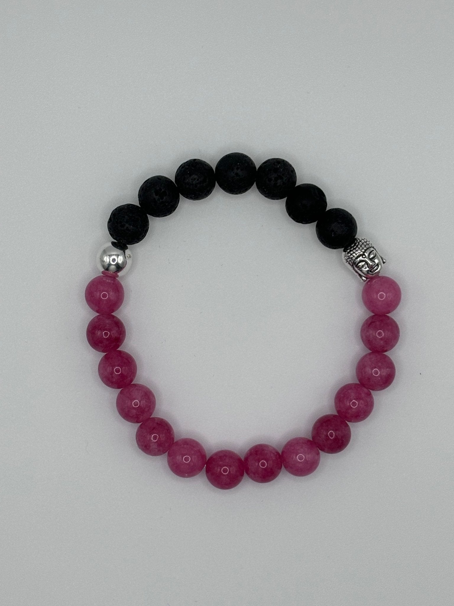Harmonie élégante | Pierre d'agate rose | Bracelet diffuseur -Bracelet- Christiane Constantineau
