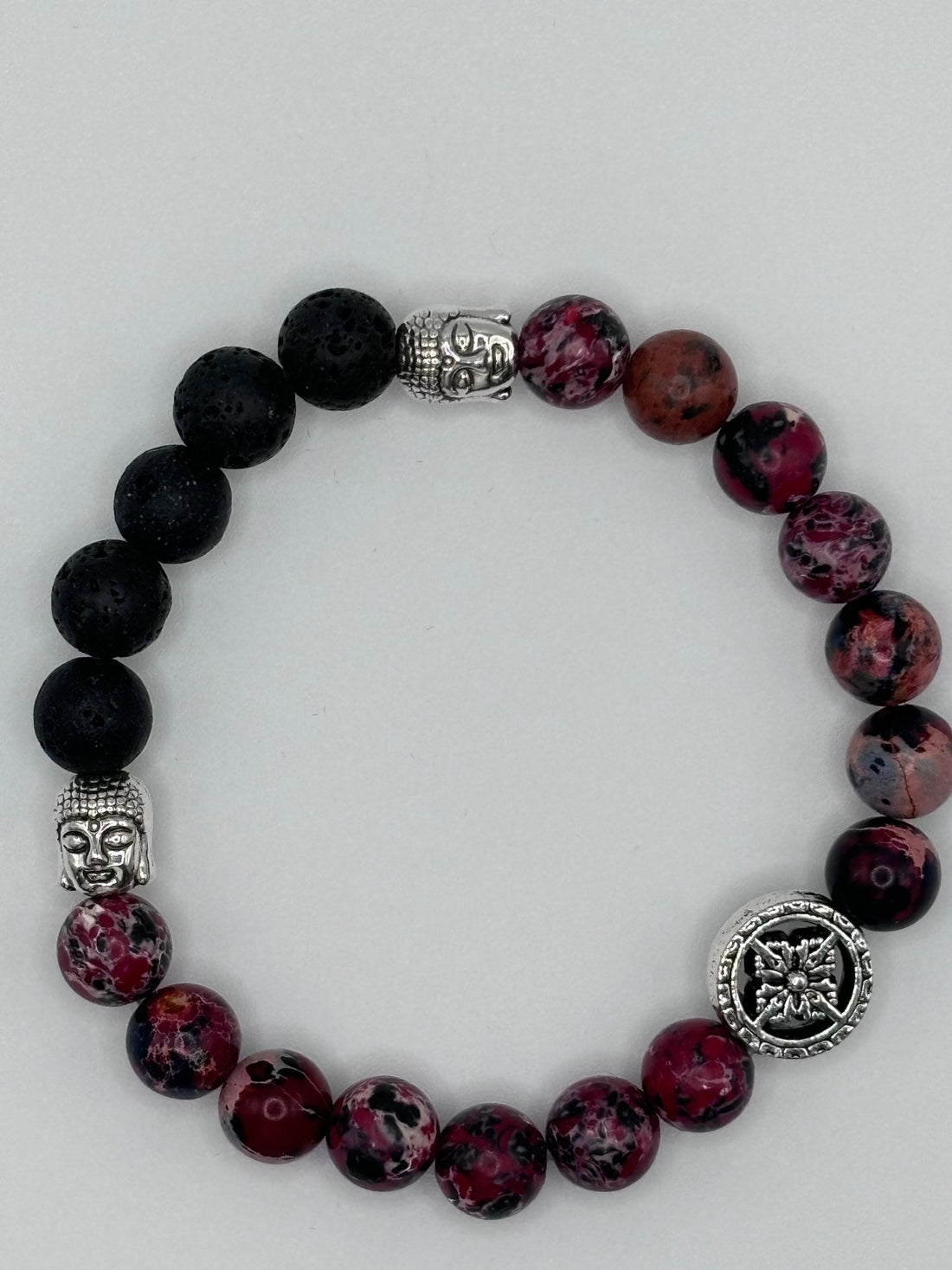 Harmonie élégante | Pierre d'agate rose | Bracelet diffuseur -Bracelet- Christiane Constantineau