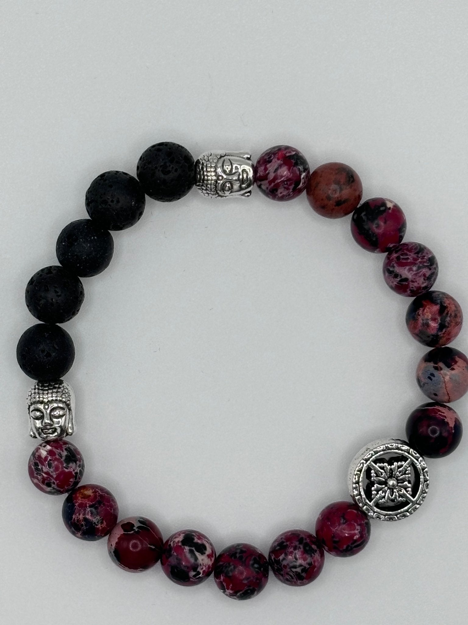 Harmonie élégante | Pierre d'agate rose | Bracelet diffuseur -Bracelet- Christiane Constantineau