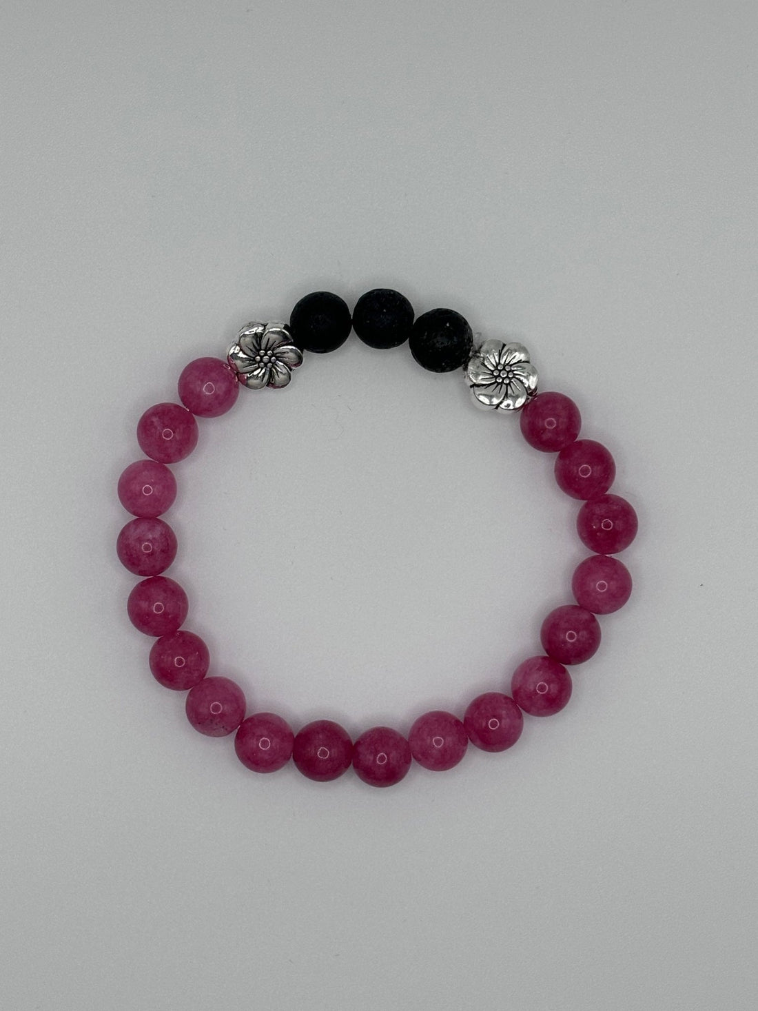 Harmonie élégante | Pierre d'agate rose | Bracelet diffuseur -Bracelet- Christiane Constantineau