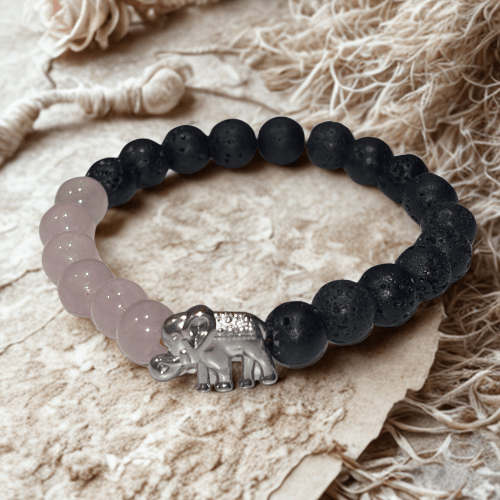 Sanskara l'âme positive | Quartz rose | Bracelet diffuseur -Bracelet- Christiane Constantineau