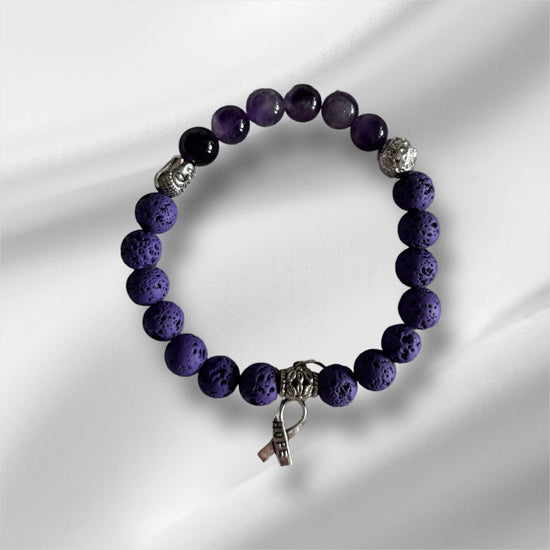 Sérénité Spirituelle | Améthyste | Bracelet diffuseur -Bracelet- Christiane Constantineau