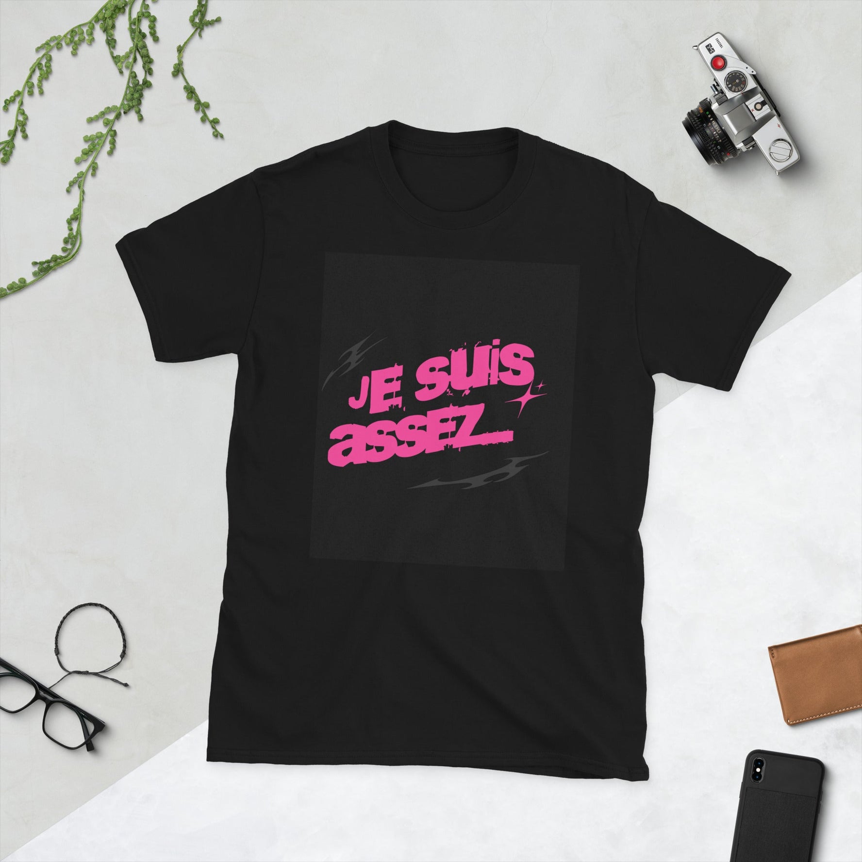 T-shirt Unisexe à manches courtes - Je suis assez -T-Shirt- Christiane Constantineau