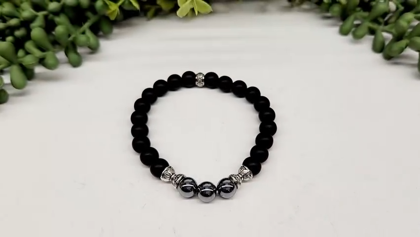 Bracelet obsidienne