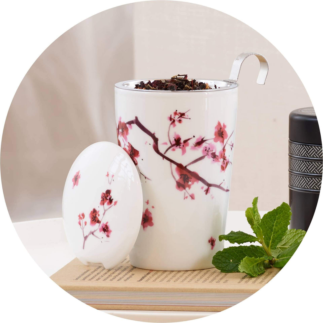 Tasse à thé en porcelaine -Tasses à thé- Christiane Constantineau